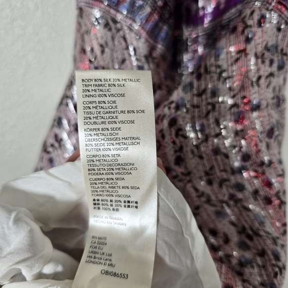 Free People Gia Nina Silk Midi Party Dress Size Large $350 Open Low Back - Picture 12 of 12